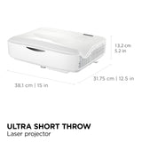 Viewsonic ls832wu Wuxga Ultra-Kurzdistanz-Laserprojektor (weiß, 5000 Ansi-Lumen)