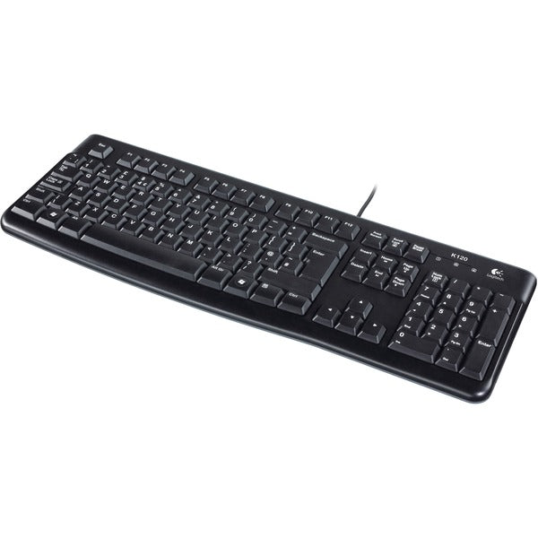 Logitech K120 Business Style USB-Tastatur [USB, 104-Key, Numpad, langlebig, schwarz]