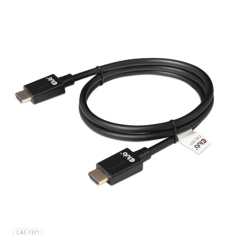 Club 3D Ultra-High-Speed-HDMI-Kabel (schwarz, 1 Meter, 4K 120 Hz, 8K 60 Hz, 48 Gbit/s)