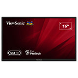 Viewsonic VA1650 leichter tragbarer Monitor 16 (schwarz, 1x HDMI, USB-C)