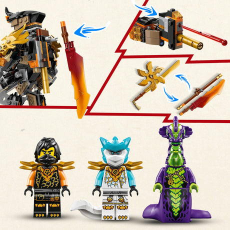 Lego Ninjago 71854 Coles Missionsmech und Drache Zane