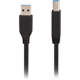 Sharkoon USB-A 3.0 > USB-B Kabel (schwarz, 3 Meter)