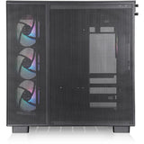 Thermaltake view 380 xl tg argb midi tower behuizing (zwart | 2x usb-a | 1x usb-c | rgb | tempered glass)
