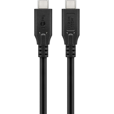 Goobay USB-C 4.0 > USB-C Kabel (schwarz, 0,5 Meter)