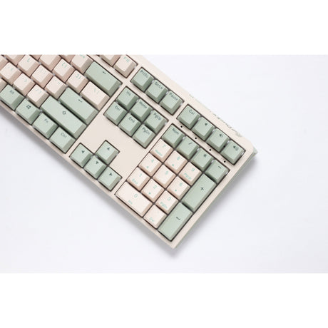 Ducky One 3 Matcha, Tastatur (cremegrün, US-Layout, Cherry MX Brown, PBT Double Shot, Hot Swap)