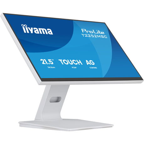 Iiyama Prolite T2252MSC-W2AG 21,5 Zoll Touchscreen-Monitor (weiß (matt), 100 Hz, HDMI, Display-Anschluss, USB 3.2 Gen 1, Audio, Touchscreen)