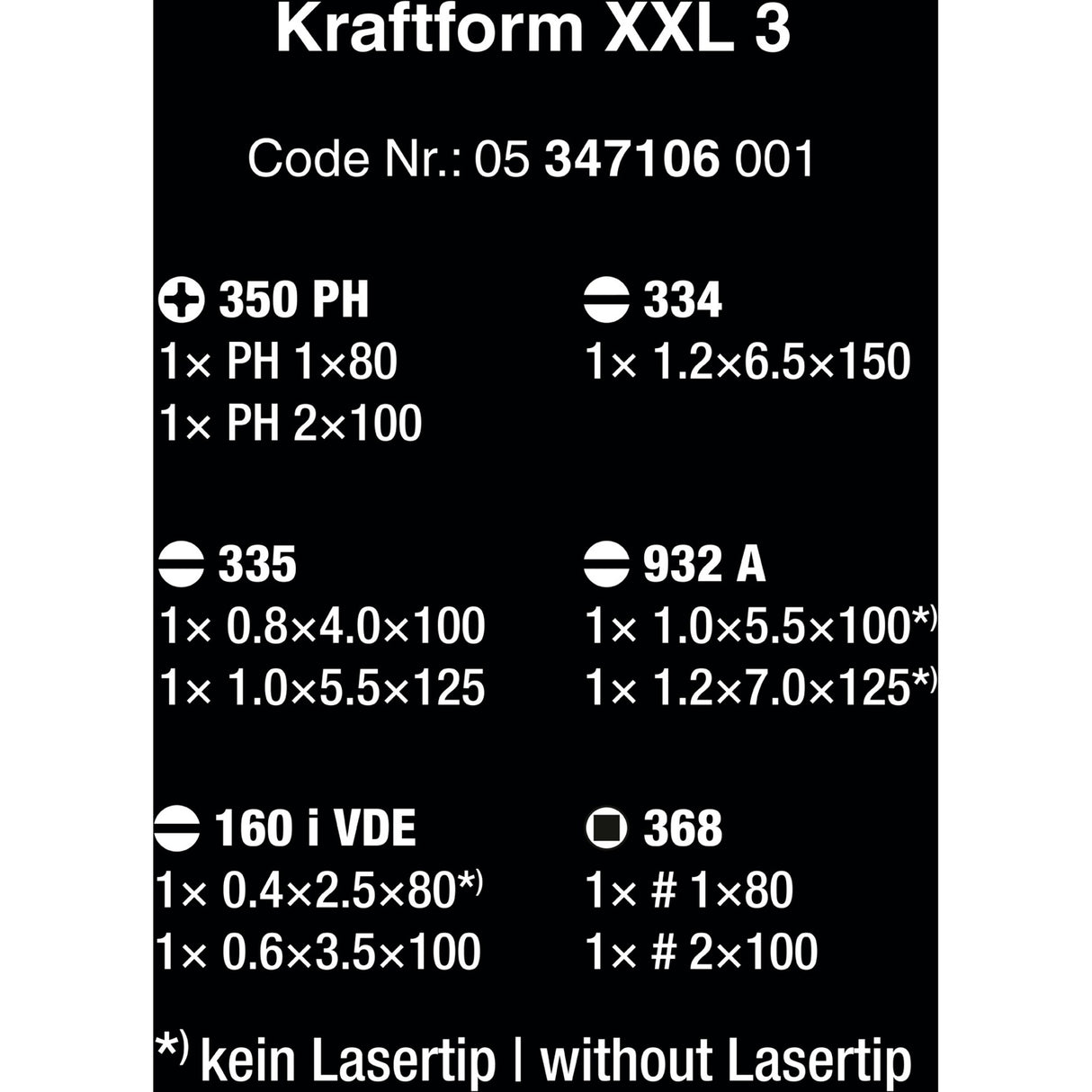 Wera Kraftform XXL 3 Schraubendreher (11 Stück)