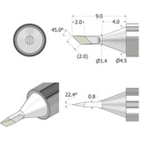 Ifixit fixhub soldeerpunt, mesvormig, 1,4 mm soldeerbout (zilver)