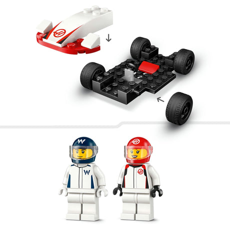 Lego City F1 Williams Racing und Haas F1 Rennwagen – 60464