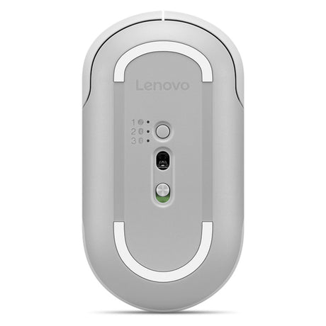 Lenovo 700 multi-device wireless silent mouse (wit, 1600 - 4000 dpi, bluetooth 5.3 2.4 ghz)