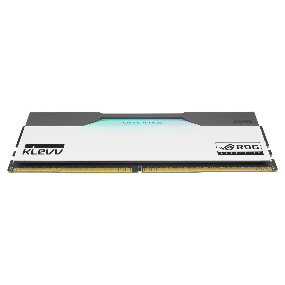 Klevv 32 gb ddr5-6200 (2x 16 gb) kit werkgeheugen (wit zwart, kd5agua80-62b320p, cras v rgb rog, xmp 3.0, expo)