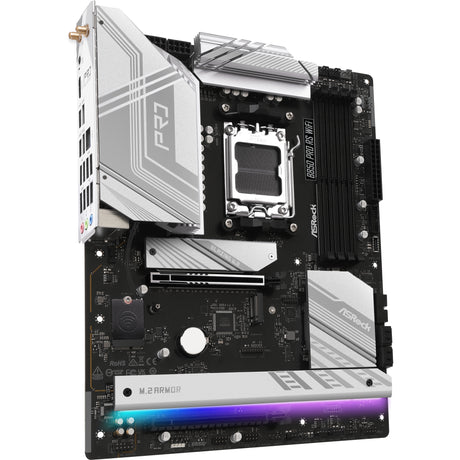 Asrock B850 Pro RS WiFi Sockel AM5 Mainboard (RAID, 2,5GB-LAN, WLAN, BT, Sound, ATX)
