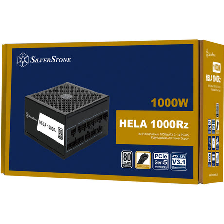 Silverstone Hela 1000RZ modulares 1000-Watt-Netzteil (schwarz, 1x 12V-2x6, 5x PCIe)