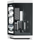 Hyte y70 touch infinite midi tower behuizing (wit zwart | 2x usb-a | 1x usb-c | tempered glass)