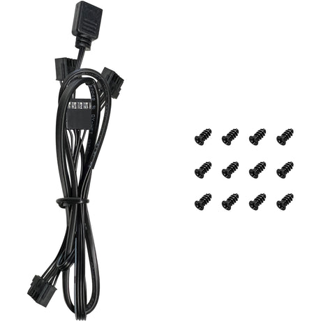 Deepcool FL12R RGB Gehäuselüfter (schwarz, 3 Stück, 120 x 120 x 25 mm, PWM)