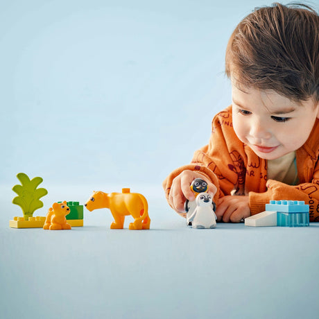 Lego Duplo Town 10442 Wildtierfamilien: Pinguine und Löwen