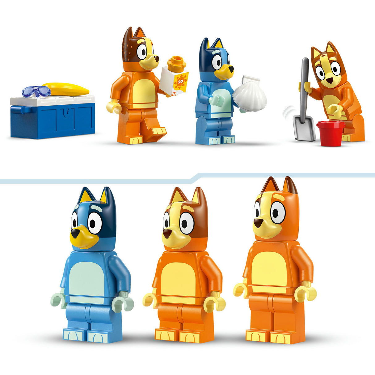 Lego Bluey – Blueys Autofahrt zum Strand, Bauspielzeug (11202)