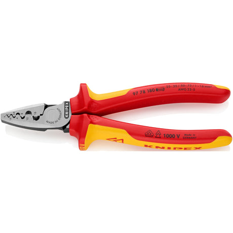 Knipex 97-Serie – Crimpzange – 180 mm – VDE-Isolierung – ergonomisch
