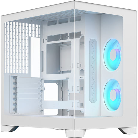 Fractal Design Pop 2 Vision RGB Midi-Tower-Gehäuse (weiß | 1x USB-A | 1x USB-C | RGB | gehärtetes Glas)