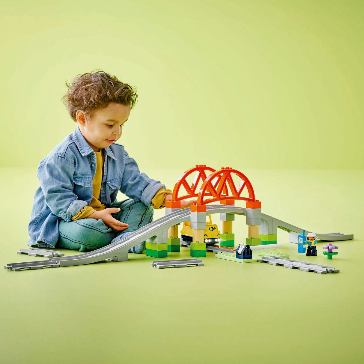 Lego Duplo Town 10426 Eisenbahnbrücke und Gleise, Erweiterungsset