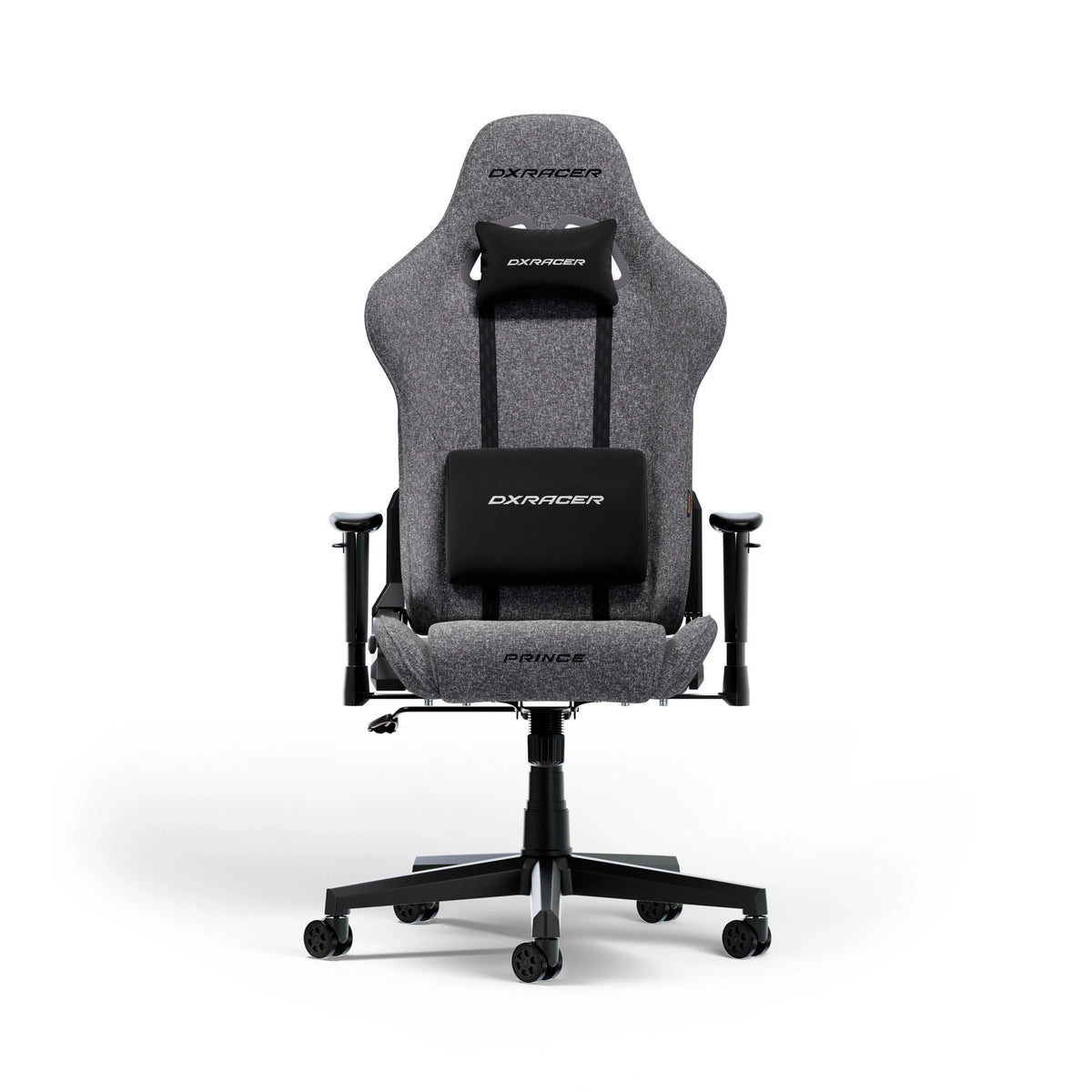 Dxracer Prince L Gaming-Stuhl aus grauem Stoff (Grau)