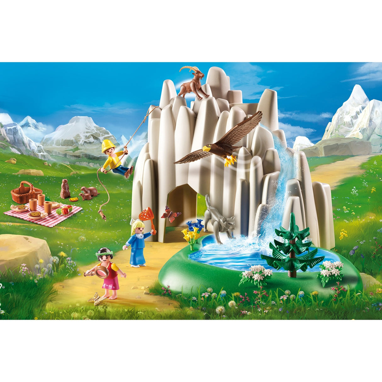 Playmobil 70254 Heidi, Klara und Peter am See