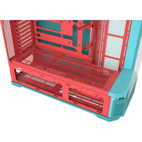 Thermaltake View 600 tg Mint Strawberry Big-Tower-Gehäuse (Mint Berry | 2x USB-A | 1x USB-C | gehärtetes Glas)