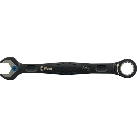 Wera 6000 Joker Black Edition 11 Set 1 Ringmaul-Ratschenschlüsselsatz, 11-teiliger Schraubenschlüssel (schwarz)