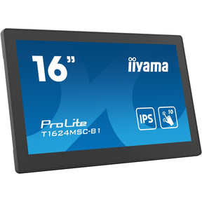Iiyama Prolite T1624MSC-B1 15,6 Zoll Touchscreen-Monitor (schwarz, HDMI, 2x USB-A)