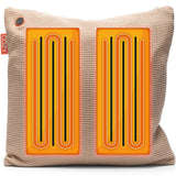 Gemütliches, gestricktes 45 x 45 cm großes kabelloses Heizkissen