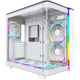 Montech King 95 Pro Midi-Tower-Gehäuse (weiß | 2x USB-A | 1x USB-C | RGB | gehärtetes Glas)