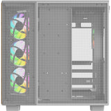 Thermaltake view 380 xl ws argb midi tower behuizing (wit houtkleur | 2x usb-a | 1x usb-c | rgb | tempered glass)