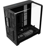 Thermaltake view 390 tg midi tower behuizing (zwart | 2x usb-a | 1x usb-c | tempered glass)