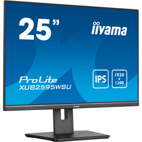 Iiyama Prolite xub2595wsu-b5 25 Monitor (schwarz, HDMI, Display-Port, VGA, 2x USB-A, USB-B)