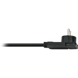 Brennerstuhl Comfort-Line Plus Steckdose mit Flachstecker 4x schwarz 2m h05vv-f 3g1,5 - 1153100100