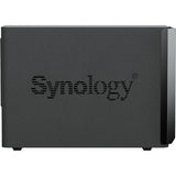 Synology Diskstation DS225+ NAS (schwarz, 1x 1GB LAN, 1x 2,5GB LAN, 2x USB 3.2 Gen 1)