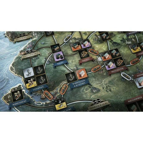 Asmodee Brass: Lancashire-Brettspiel (englisch, 2 – 4 Spieler, 120 – 180 Minuten, ab 14 Jahren)
