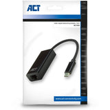 Act-Konnektivität USB-C-Gigabit-Netzwerkadapter (schwarz)
