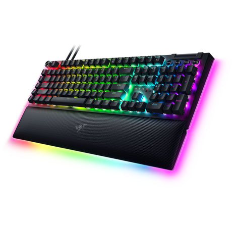 Mechanische Gaming-Tastatur Razer Blackwidow V4 Pro RGB (Schwarz, US-Layout (QWERTY), Gelb, 100 %)
