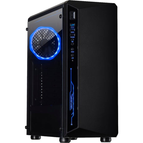 Inter-Tech C-3 Saphir Midi-Tower-Gehäuse (schwarz | 3x USB-A | Fenster)