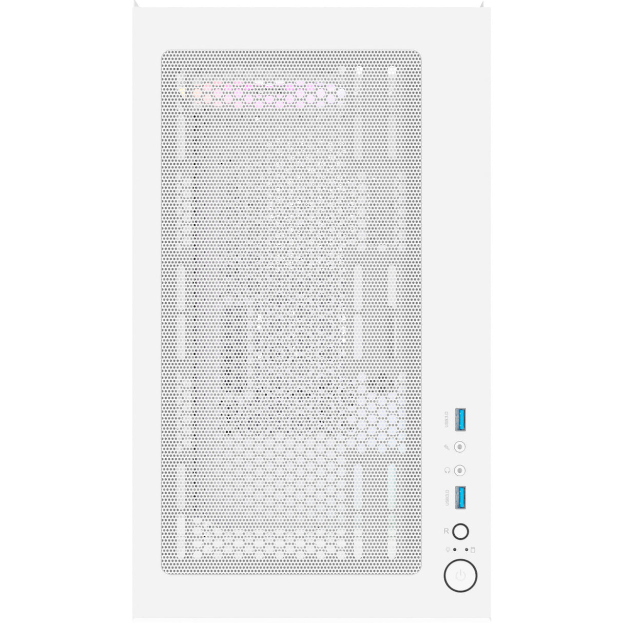 Thermaltake view 170 ws argb mini tower behuizing (wit houtkleur | 2x usb-a | rgb | tempered glass)