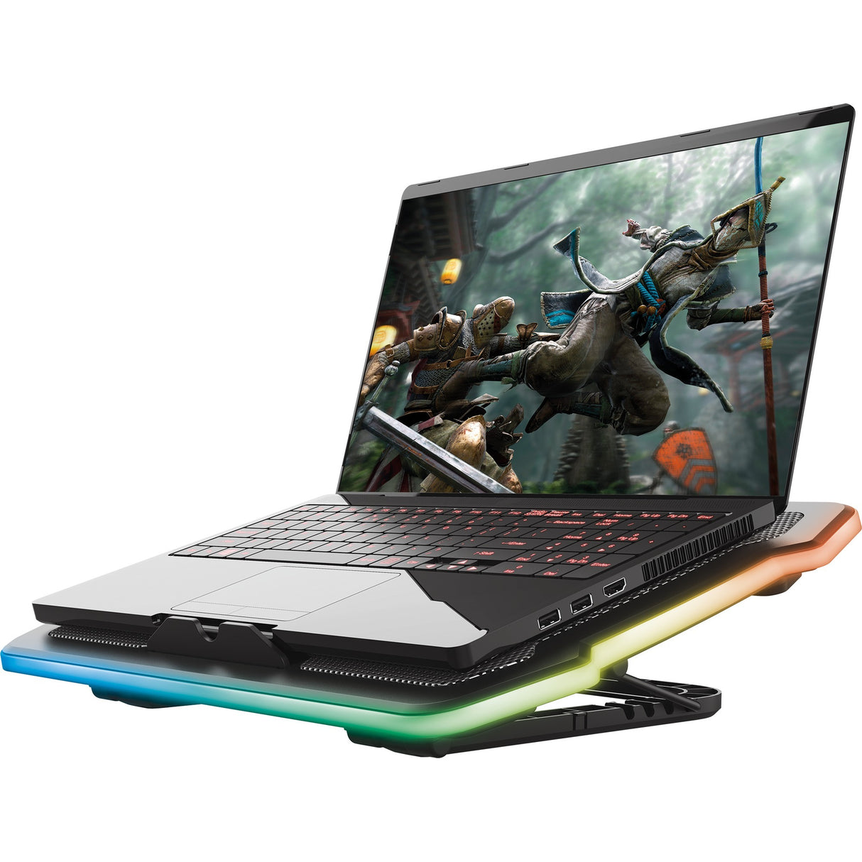 Trust GXT 1126 Aura Laptop-Kühler (schwarz, RGB)