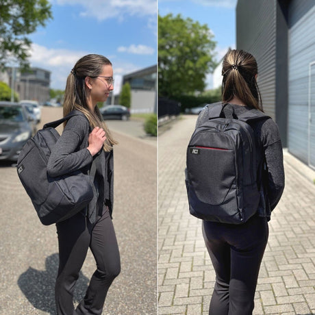 Act Connectivity Suburb Rucksack für Laptops bis 15,6 Zoll (schwarz)