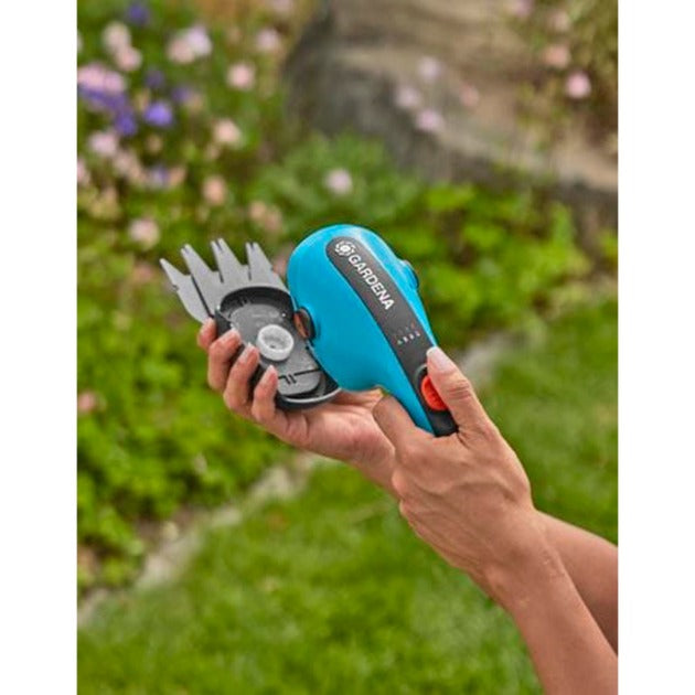 Gardena Akku-Grasschere Classiccut Li (türkisschwarz, Li-Ionen-Akku 2,5 Ah)