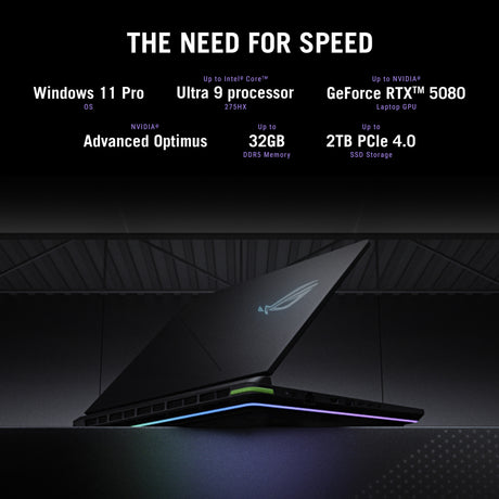 Asus ROG Strix G18 G815LR-S9103W 18 Copilot+ Gaming Laptop (Schwarz Grau | Core Ultra 9 275HX | RTX 5070 Ti | 32 GB | 2 TB SSD)