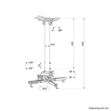 Neomounts cl25-540wh1 beamer plafondbeugel plafondhouder (wit)