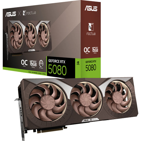 Asus geforce rtx 5080 noctua oc 16g grafische kaart (3x displayport, 2x hdmi 2.1, dlss 4)