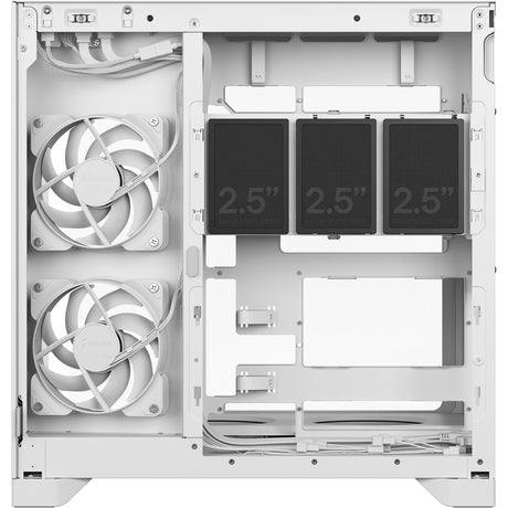 Fractal Design Pop 2 Vision RGB Midi-Tower-Gehäuse (weiß | 1x USB-A | 1x USB-C | RGB | gehärtetes Glas)