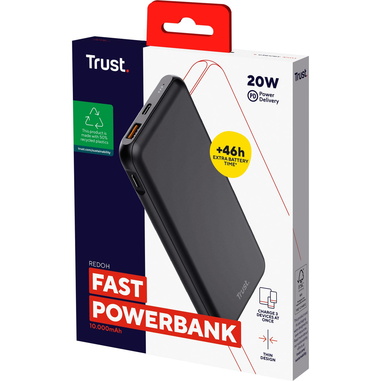 Vertrauen Sie der Redoh Fast 10.000-mAh-Powerbank