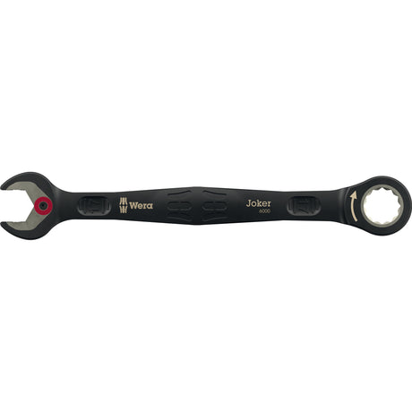 Wera 6000 Joker Black Edition 11 Set 1 Ringmaul-Ratschenschlüsselsatz, 11-teiliger Schraubenschlüssel (schwarz)